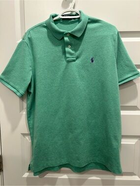 Polo Ralph Lauren Mint Green Polo Shirt Sz Large